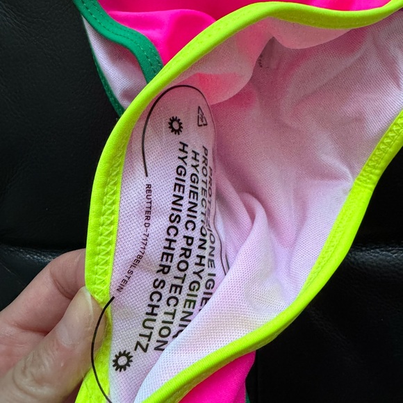 Hot Bold Neon Pink Paradise High Waist and Leg Bikini - Picture 5 of 6